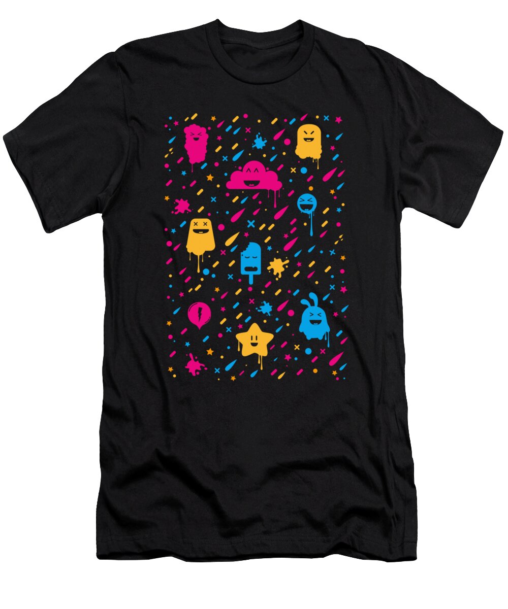 Cute T-Shirt featuring the digital art Cute Color Stuff by Philipp Rietz