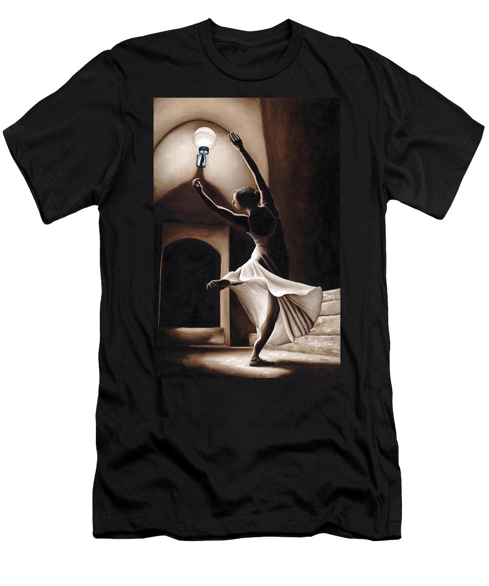 Dance T-Shirt featuring the painting Dance Seclusion by Richard Young