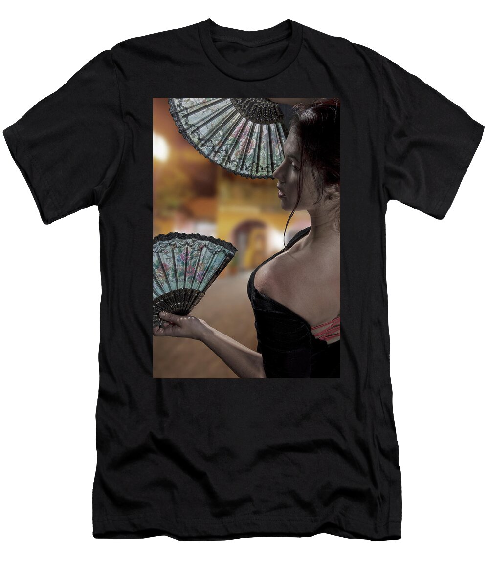 Spanish T-Shirt featuring the photograph Dancing in the Night by Robert Och