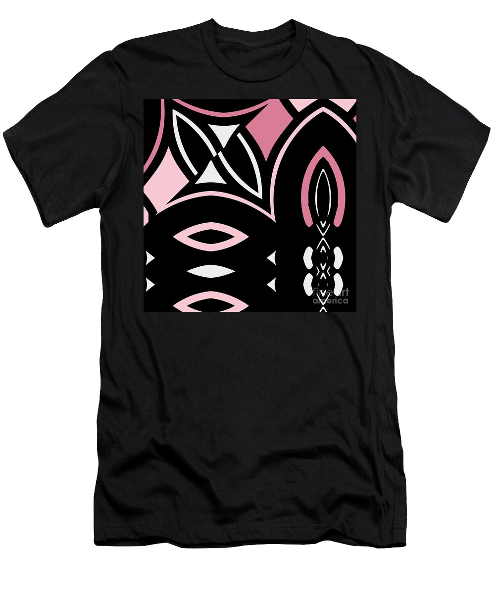 Art Deco T-Shirt featuring the painting Daring Deco IV by Mindy Sommers