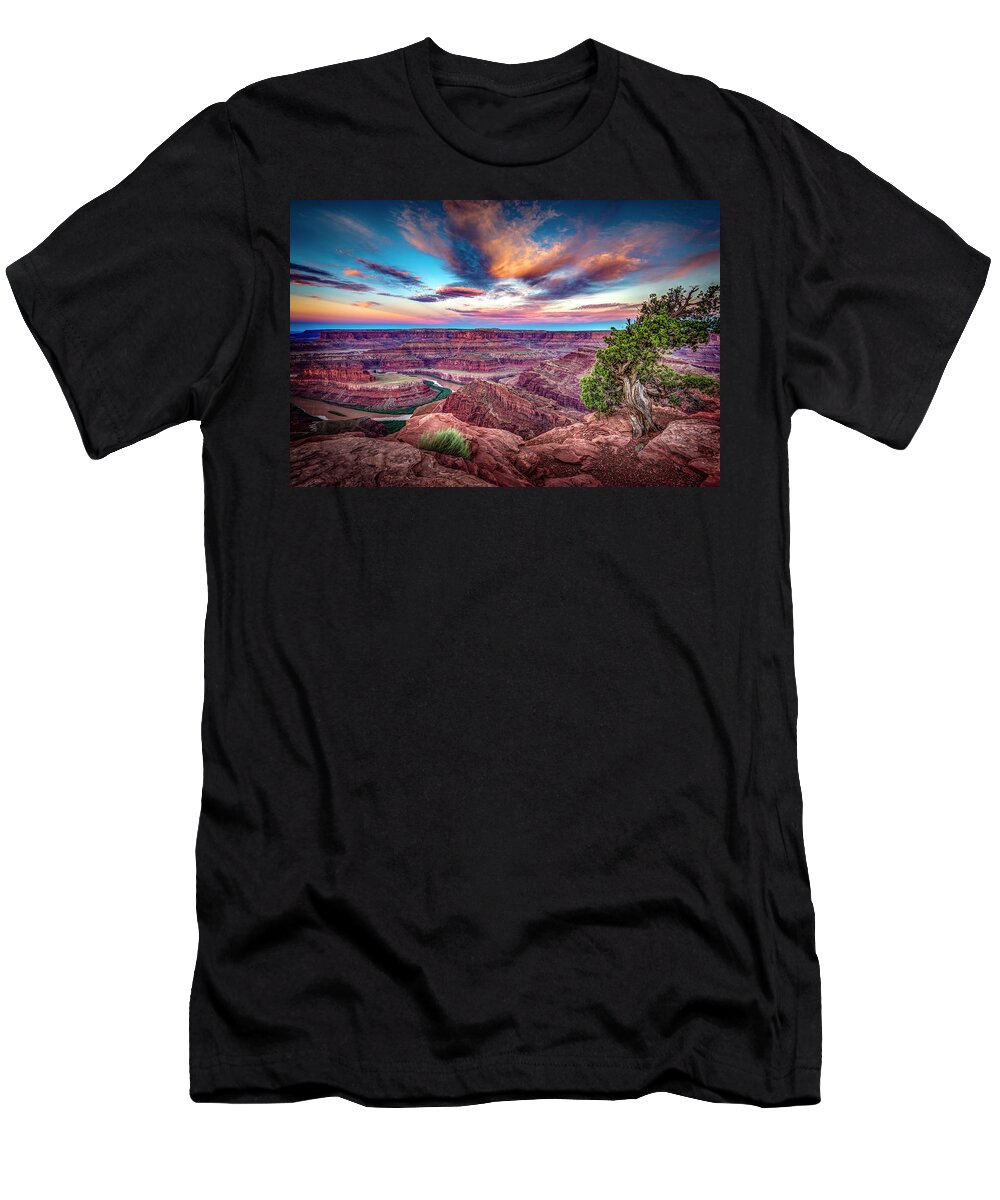 Moab T-Shirt featuring the photograph Dead Horse Point at Sunrise by Michael Ash