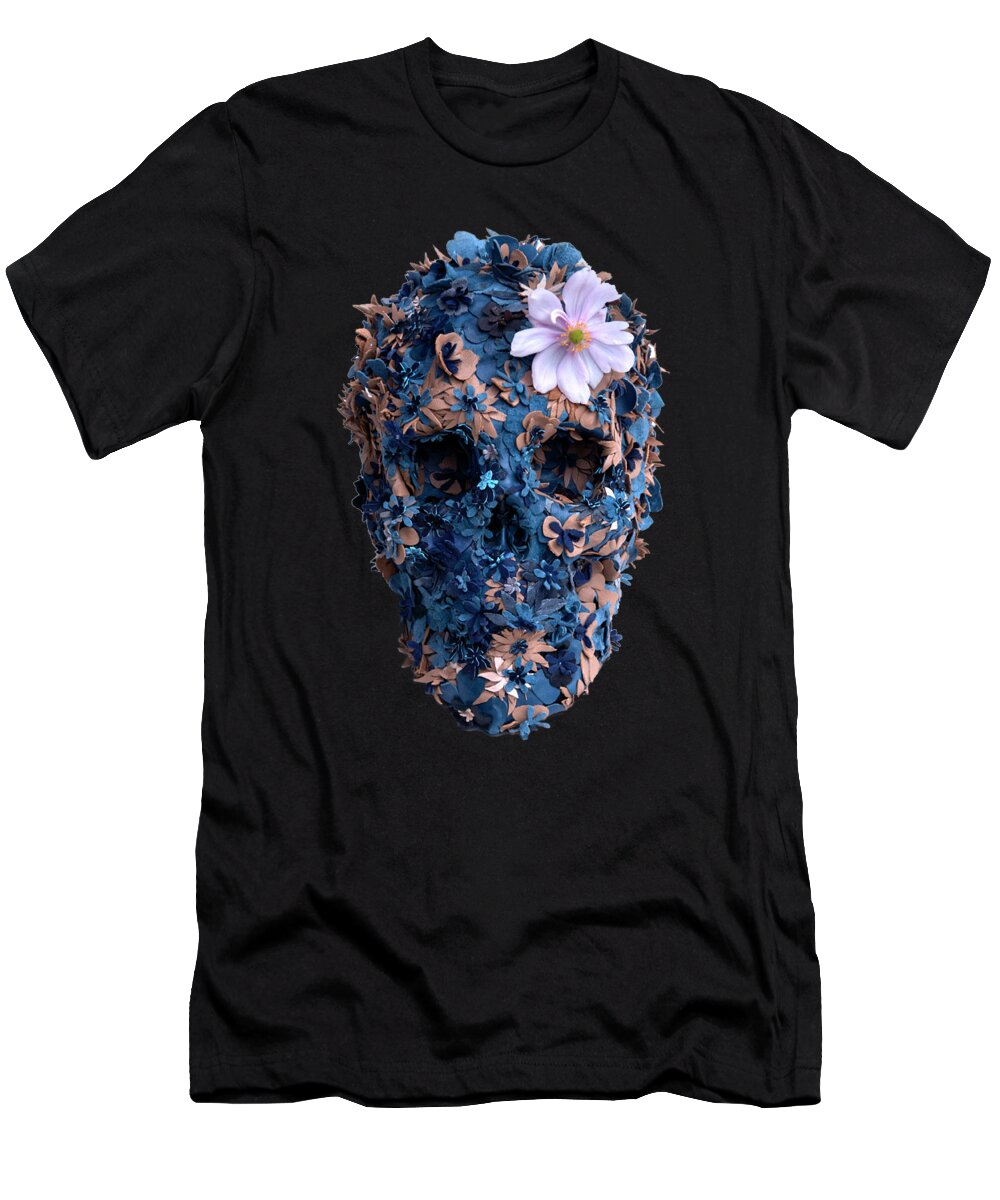 Skulls T-Shirt featuring the painting Skull 9 T-shirt by Herb Strobino