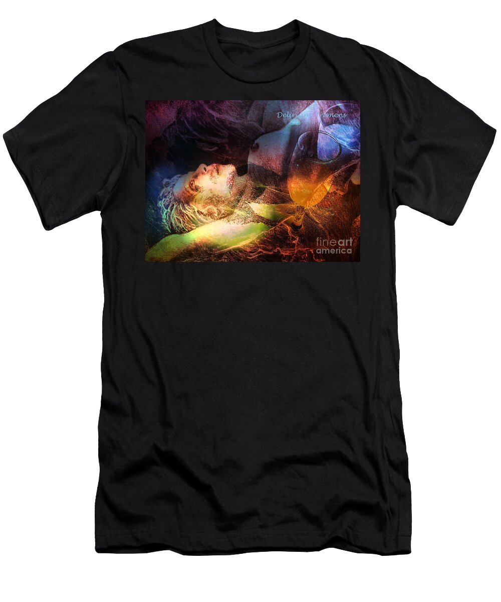 Fantasy T-Shirt featuring the painting Delirium Tremens by Miki De Goodaboom