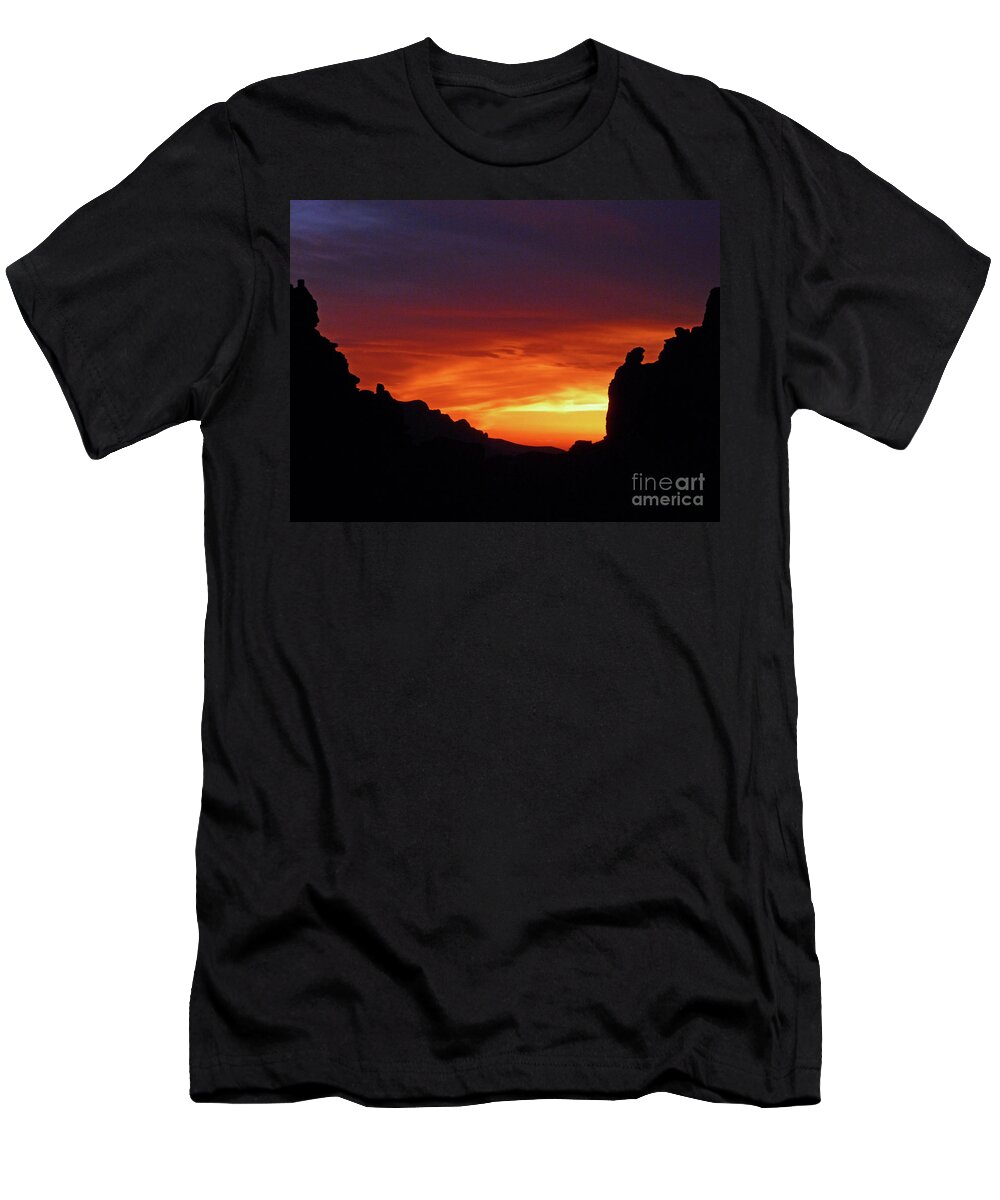 Desert Sunset T-Shirt featuring the photograph Desert Sunset by Two Hivelys