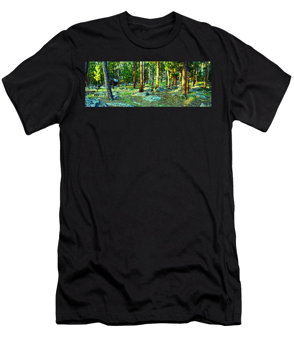 Morning T-Shirt featuring the photograph Devils Tower Morning by David Luebbert