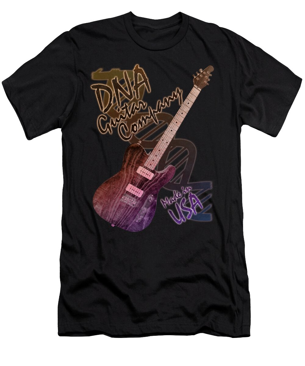 Dna T-Shirt featuring the photograph DNA Guitar Company T Shirt 2 by WB Johnston