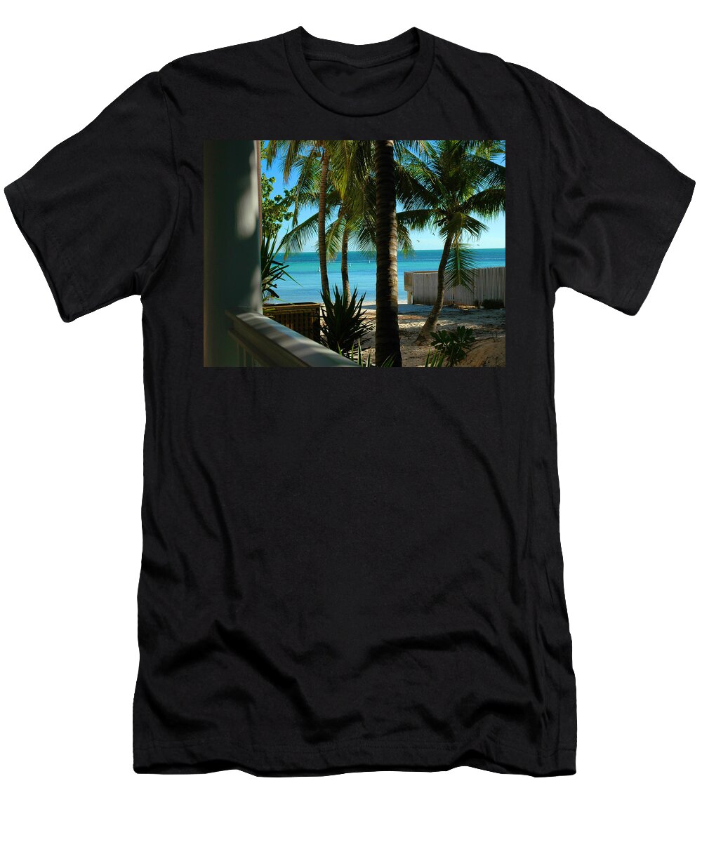 Dogs Beach T-Shirt featuring the photograph Dog's Beach Key West FL by Susanne Van Hulst
