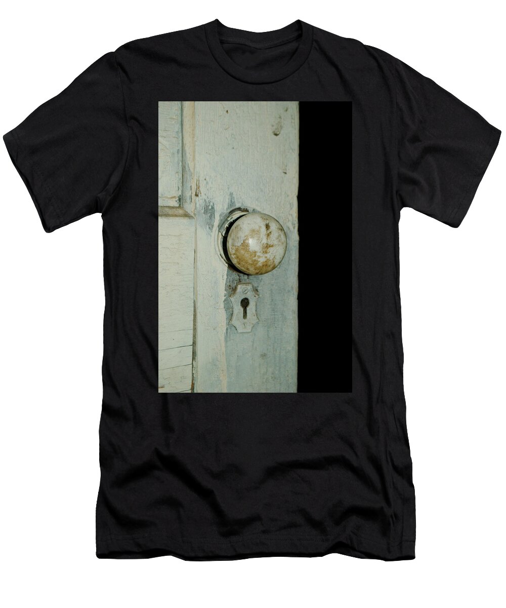 Door T-Shirt featuring the photograph Door is Open by Troy Stapek