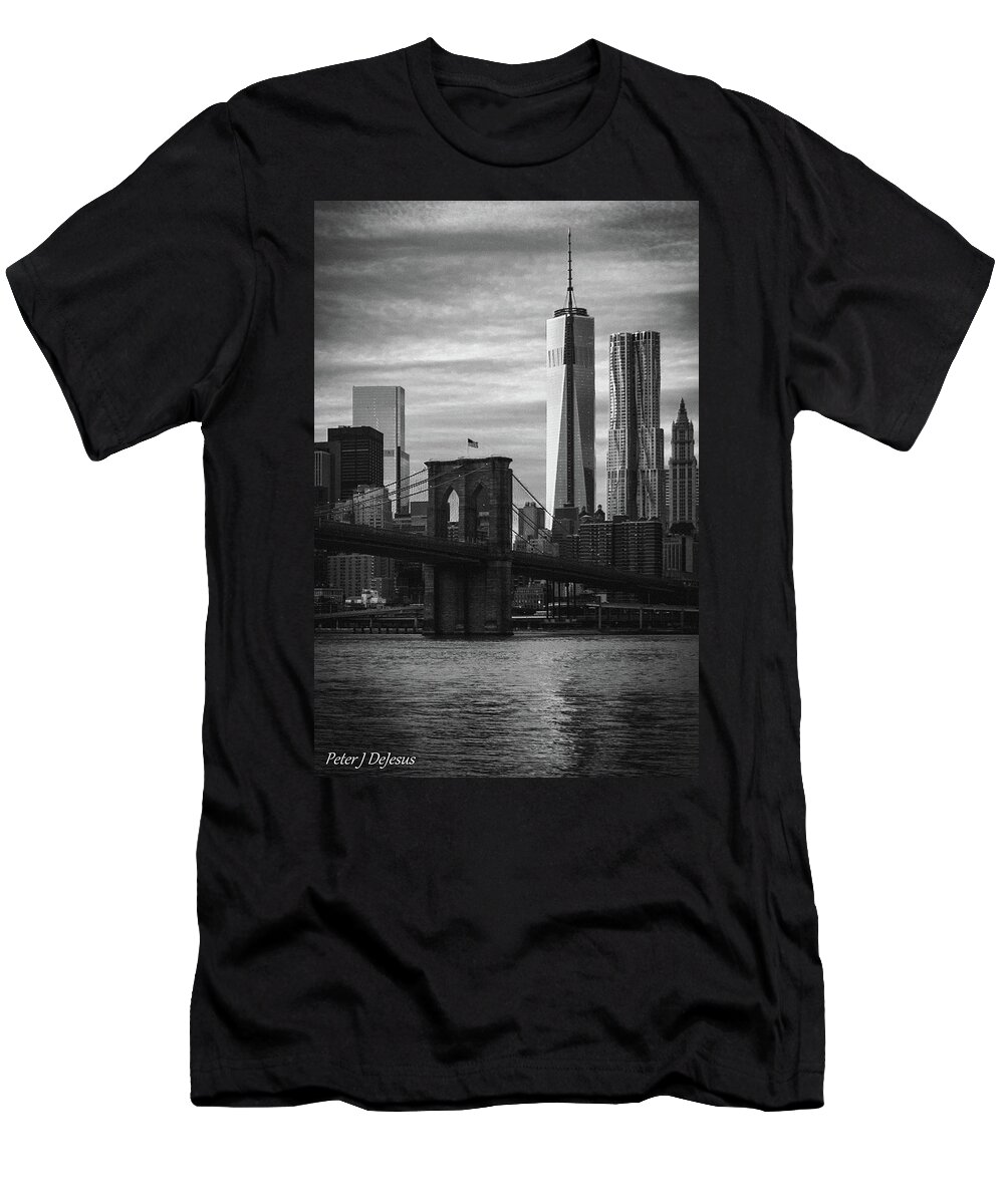 Nyc T-Shirt featuring the photograph Downtown N.Y.C. by Peter J DeJesus