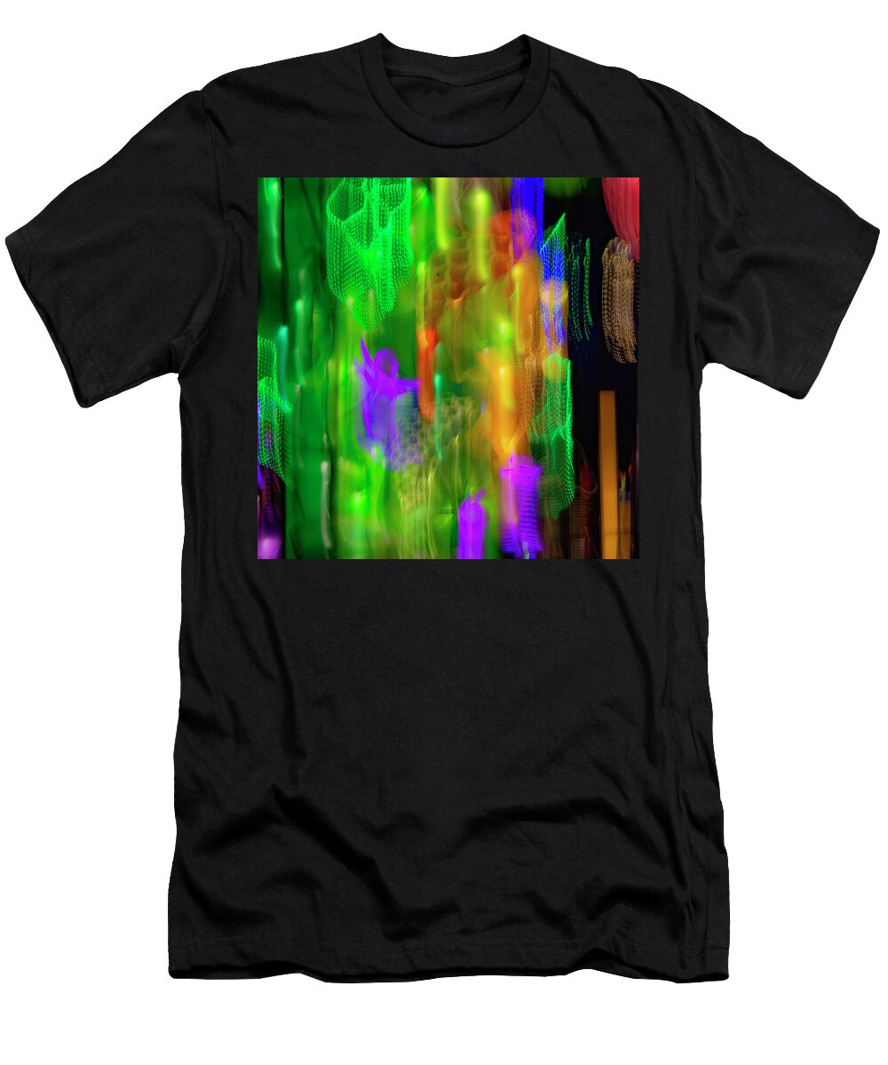 Abstract T-Shirt featuring the photograph Dragon Lights 5 by Rick Mosher