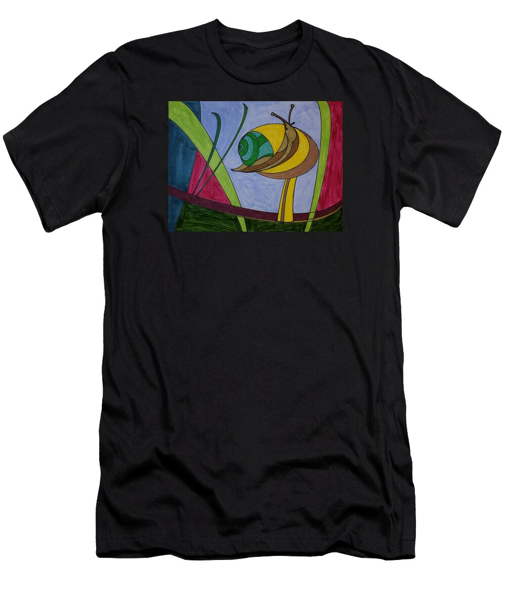 Geometric Art T-Shirt featuring the glass art Dream 129 by S S-ray