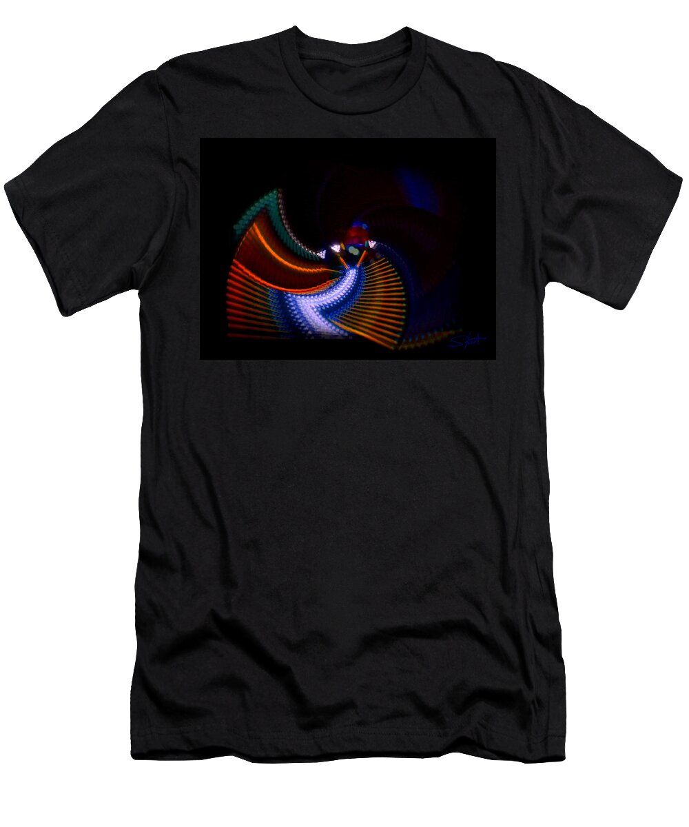 Chaos T-Shirt featuring the photograph Drummer Dance by Charles Stuart