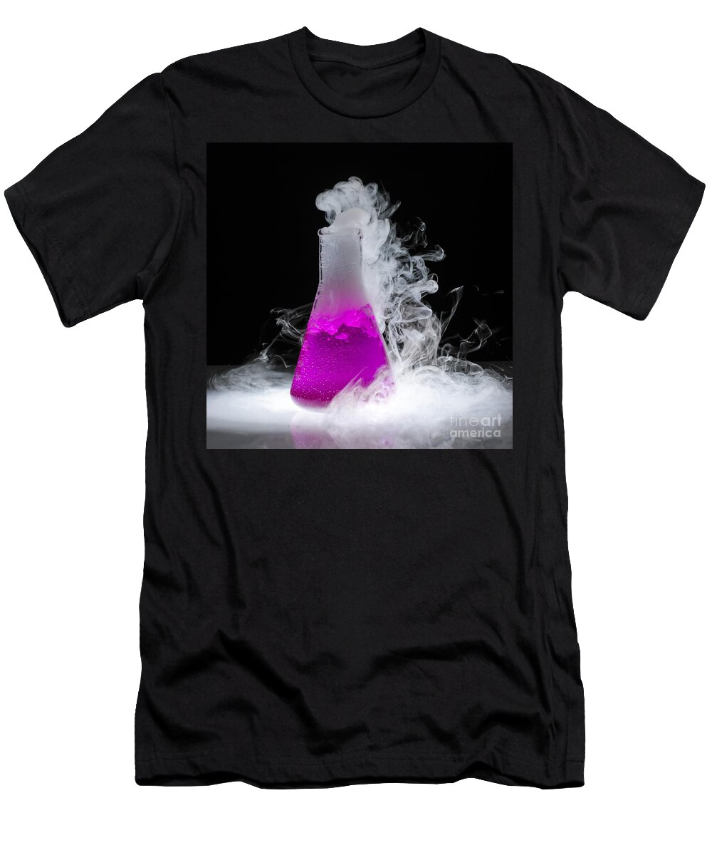 Indoors T-Shirt featuring the photograph Dry Ice Vaporizing by Spl