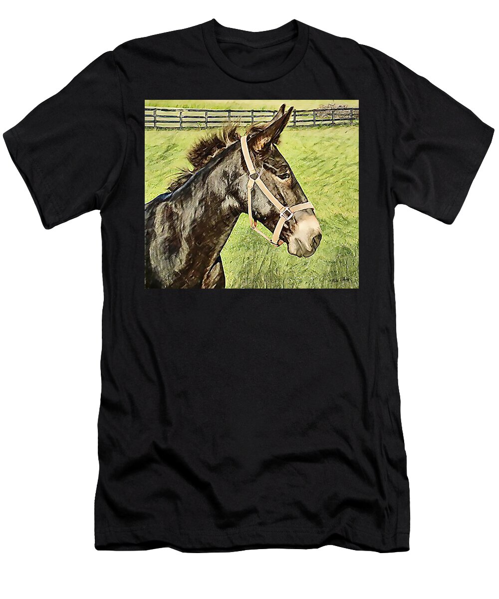 Mule T-Shirt featuring the digital art Earistotle by Wild Thing