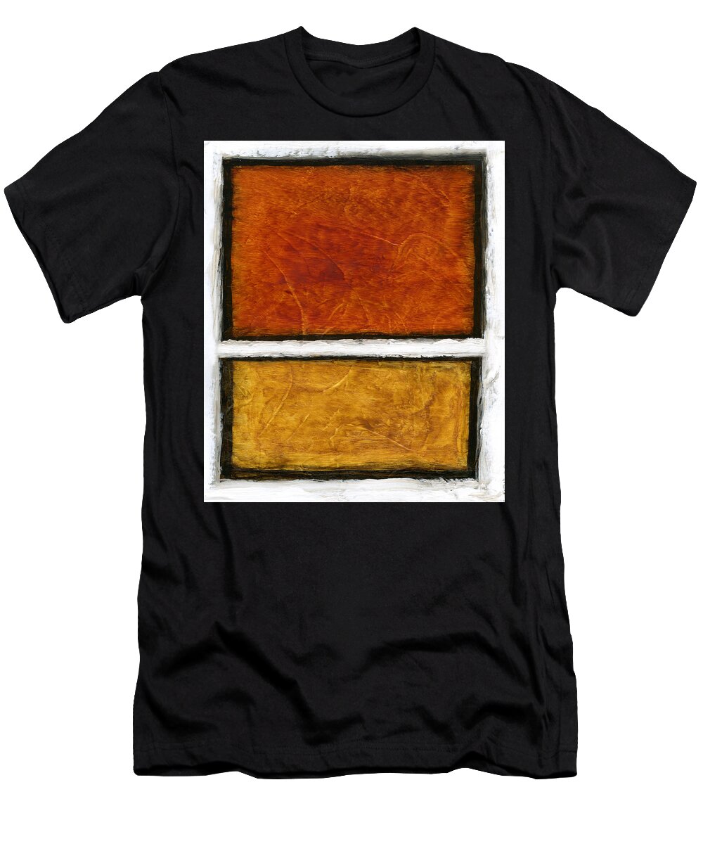 Abstract T-Shirt featuring the painting Early in the Morning Abstract Painting by Karla Beatty