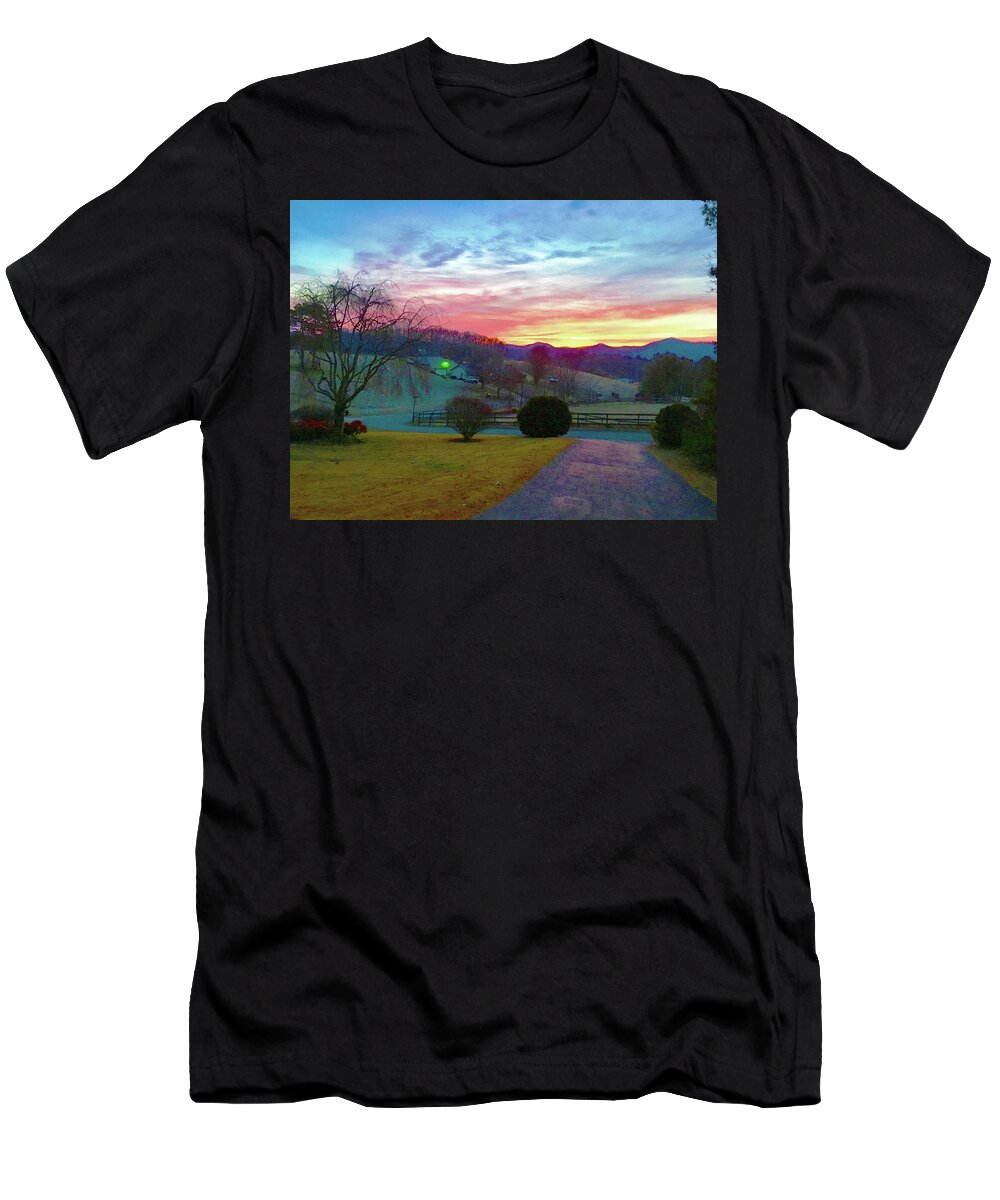Smokey Mountains T-Shirt featuring the photograph Early Morning Sunrise by Rod Whyte