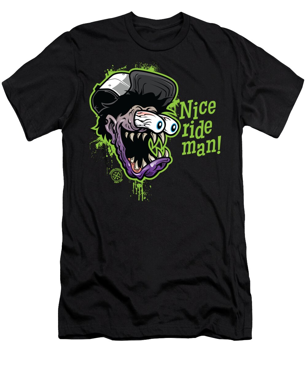 Monster T-Shirt featuring the digital art El Freak-O by Matt Dyck