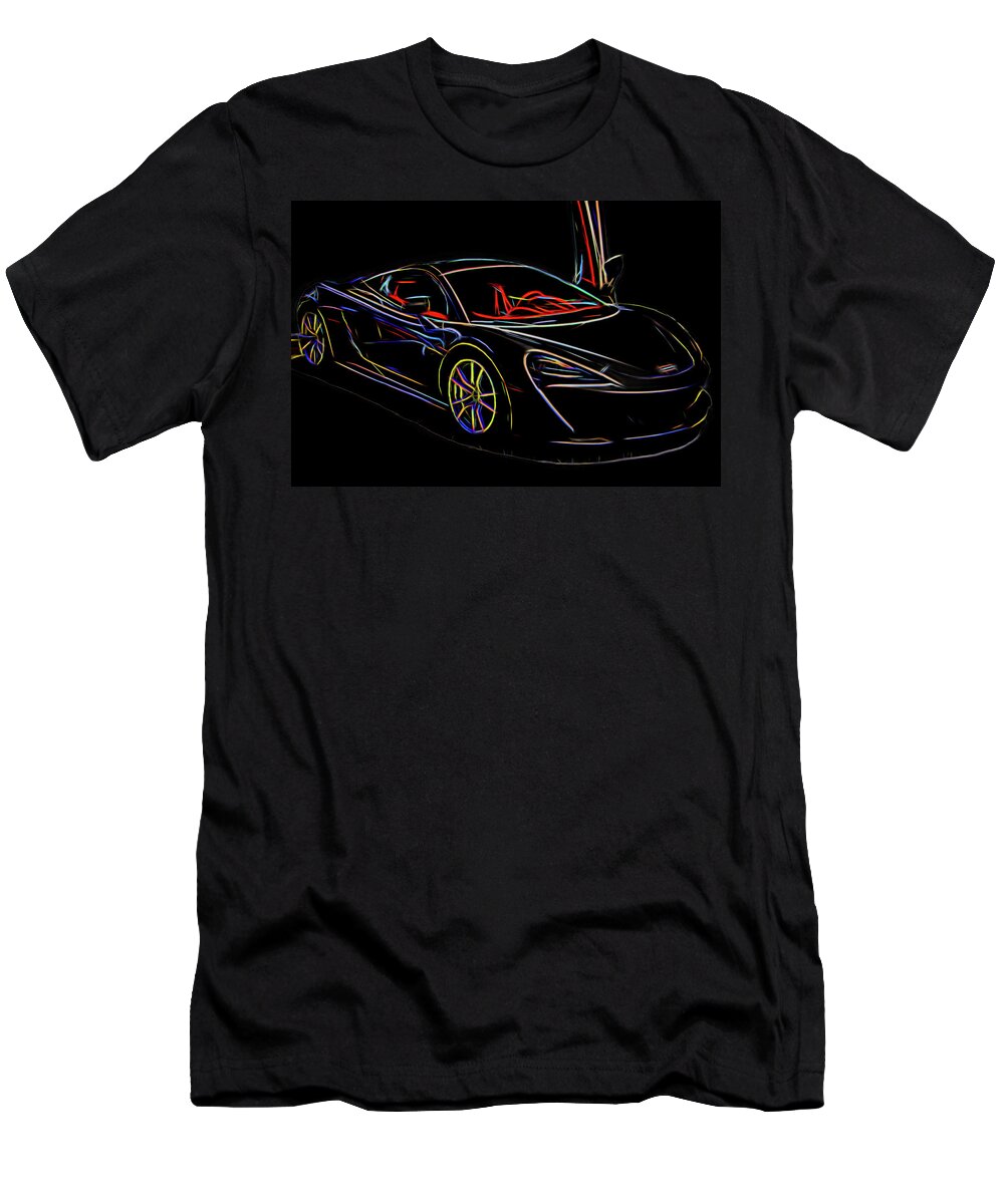 Car T-Shirt featuring the photograph Electric Supercar by Artful Imagery