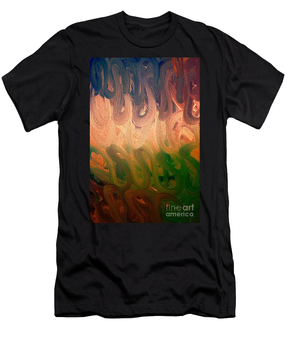 Painting T-Shirt featuring the photograph Emotion Acrylic Abstract by Roberta Byram