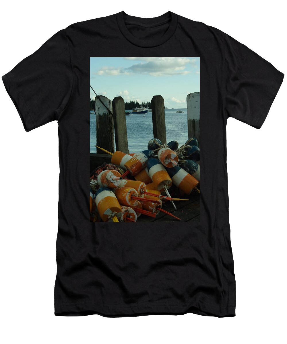 Seascape T-Shirt featuring the photograph End Of Season At Owls Head by Doug Mills