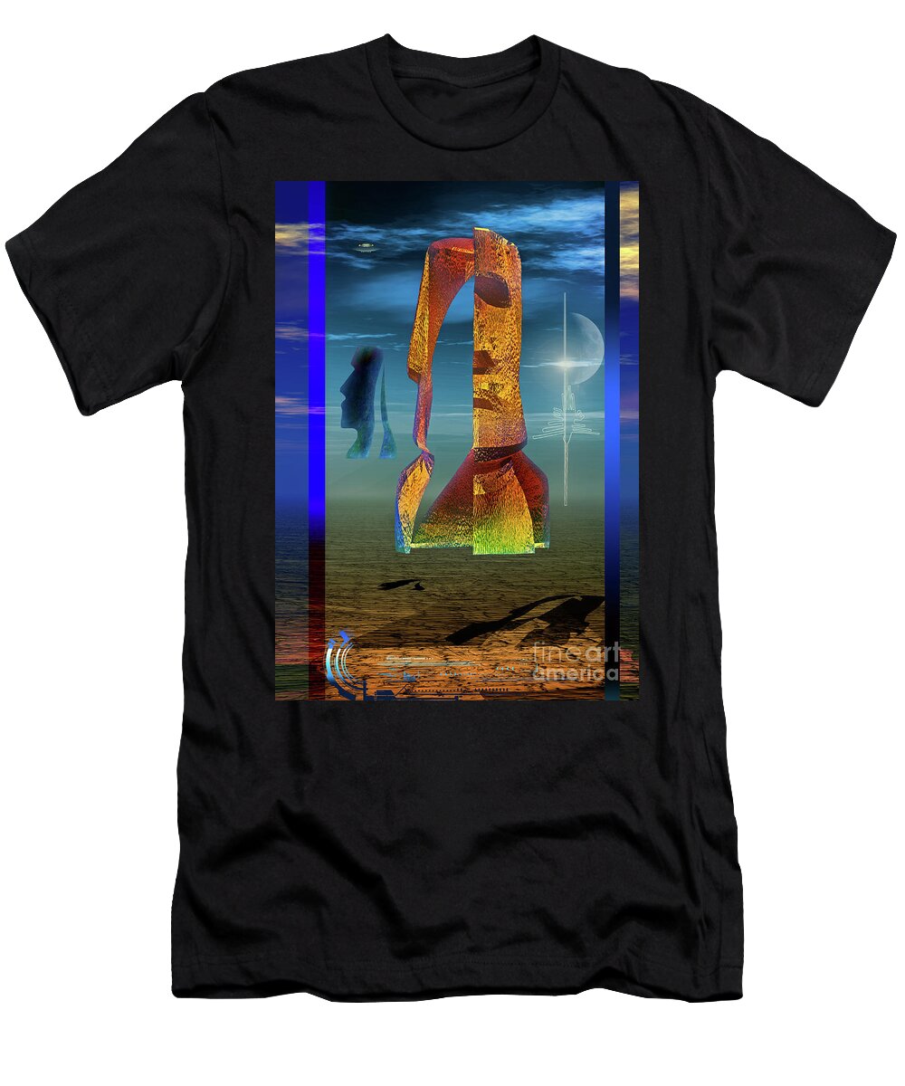 Enigma T-Shirt featuring the digital art Enigma by Shadowlea Is