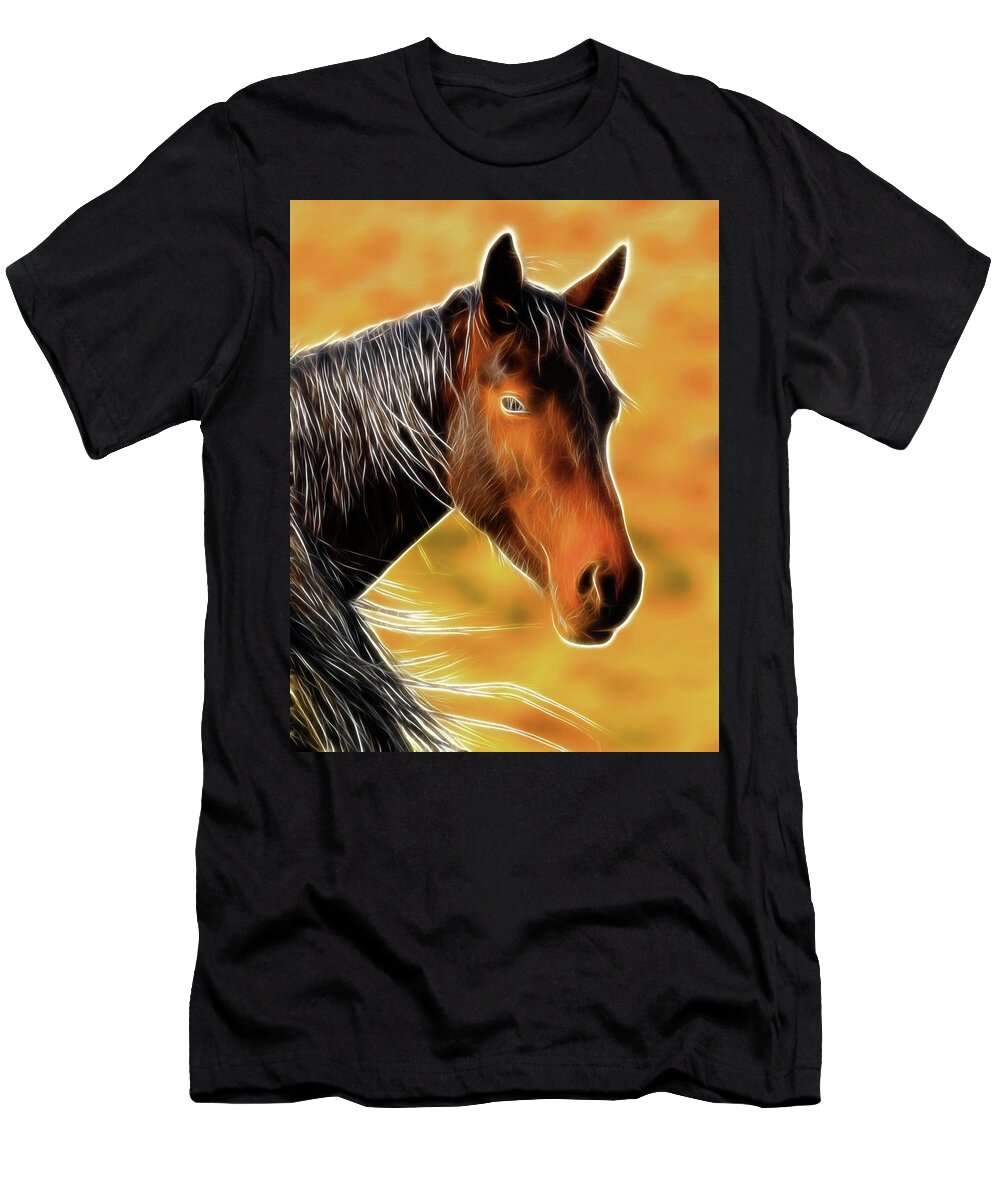 Horse T-Shirt featuring the photograph Equine Colors by Steve McKinzie