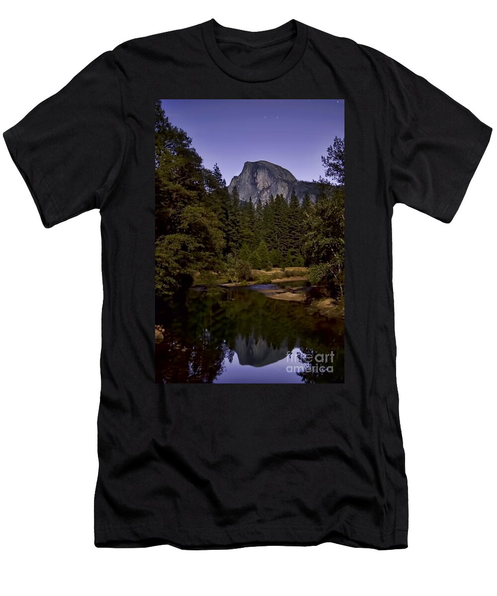 Landscape T-Shirt featuring the photograph Evening Reflection by Richard Verkuyl