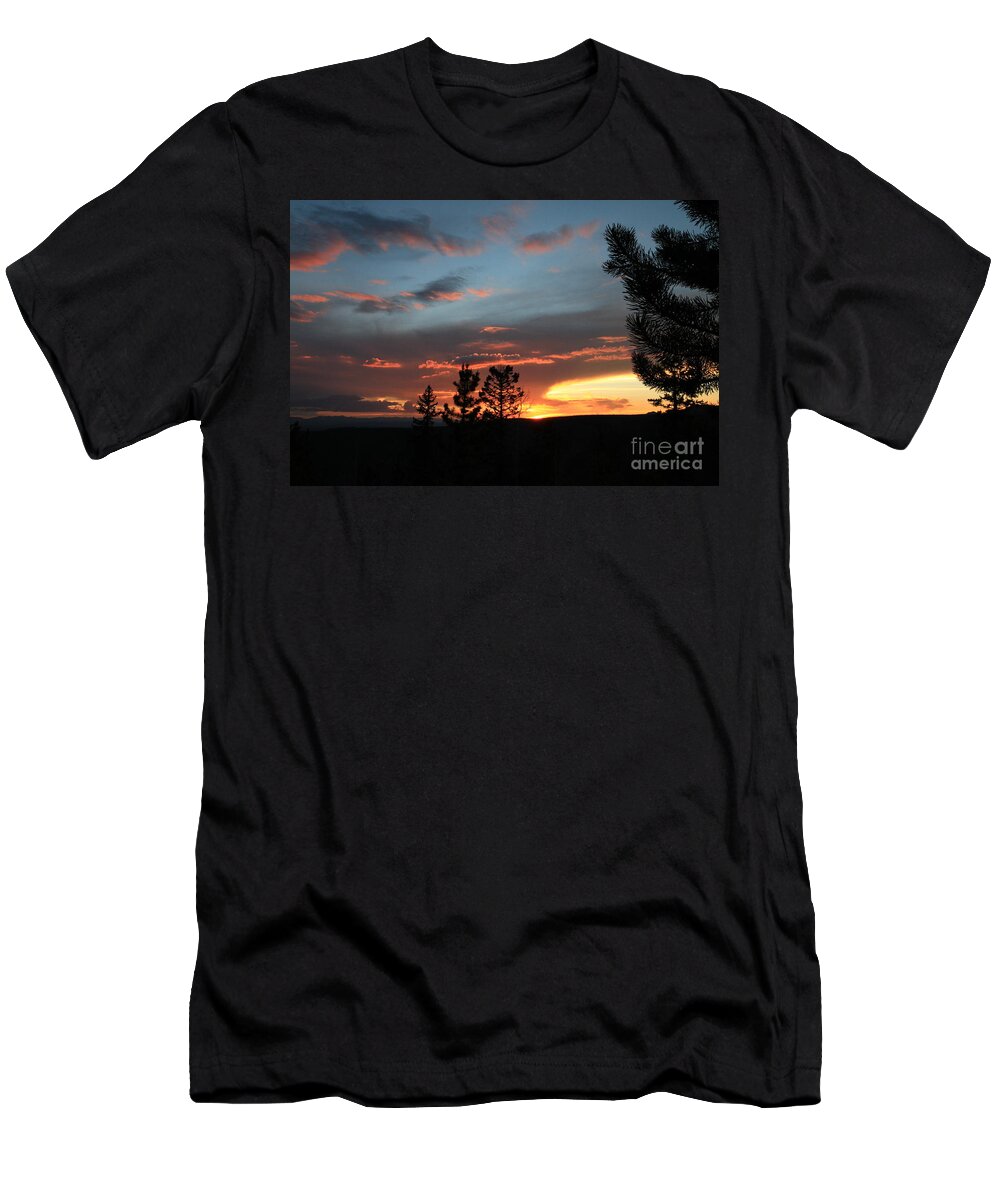Wyoming T-Shirt featuring the photograph Evening View by Edward R Wisell