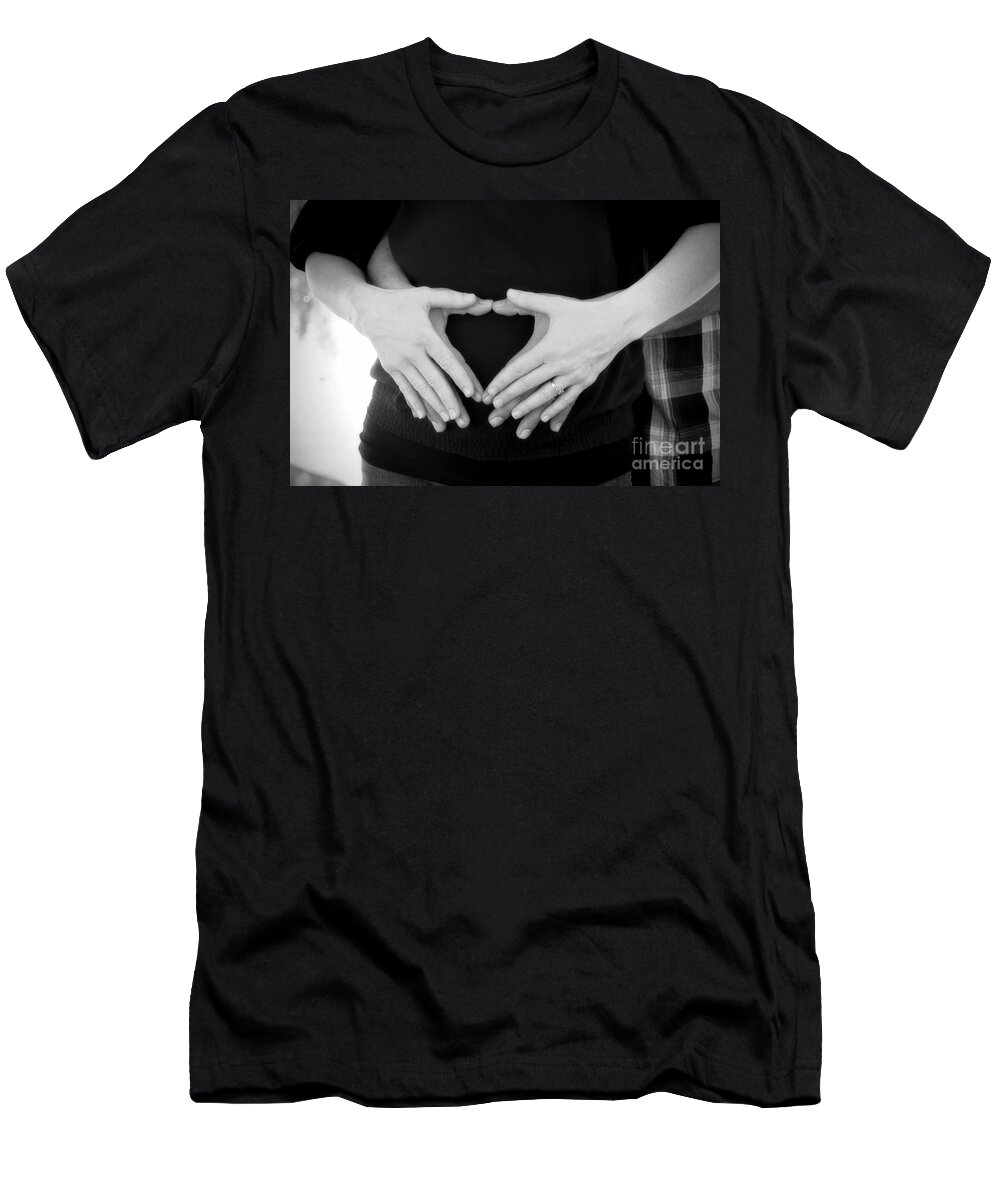 Joyful T-Shirt featuring the photograph Expecting Love by Peggy Hughes