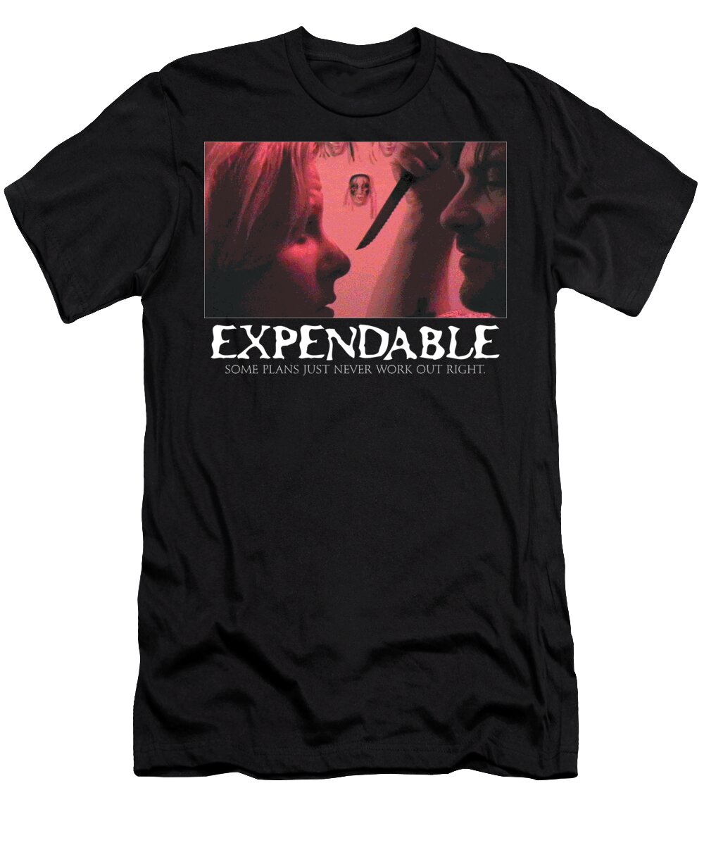 Movie T-Shirt featuring the digital art Expendable 9 by Mark Baranowski