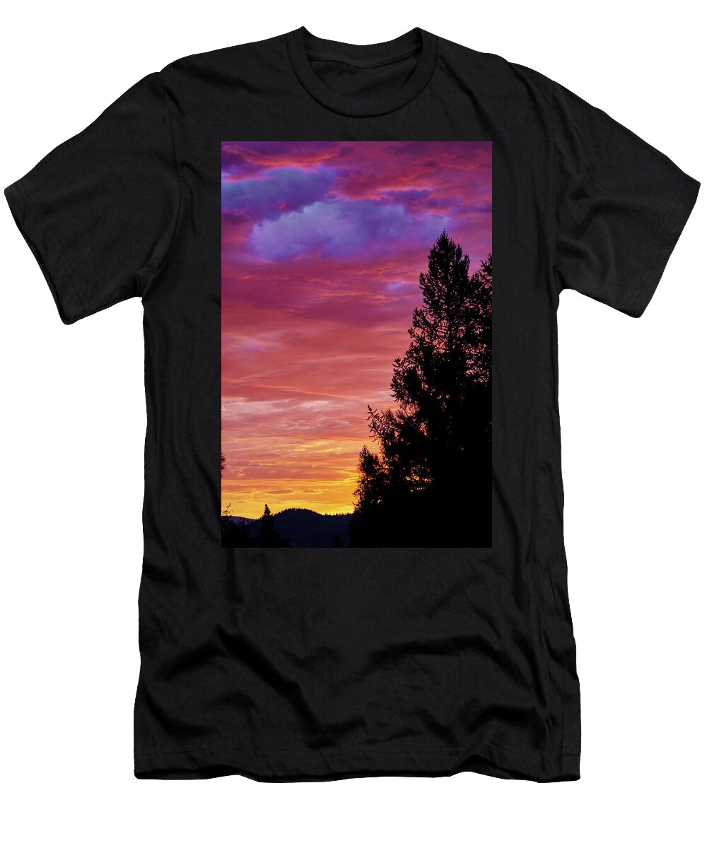 Sunrise T-Shirt featuring the photograph Exploding Color by Loni Collins