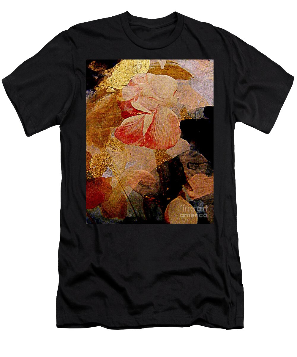 Abstract Flower Painting In Gouache T-Shirt featuring the painting Exuberance by Nancy Kane Chapman