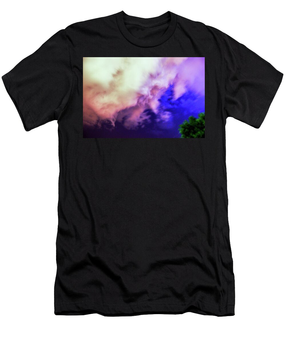 Nebraskasc T-Shirt featuring the photograph Faces in the Clouds 002 by NebraskaSC