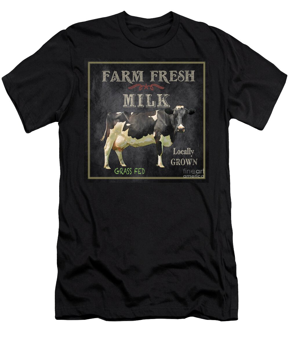 Chalkboard T-Shirt featuring the digital art Farm Fresh-JP2635 by Jean Plout