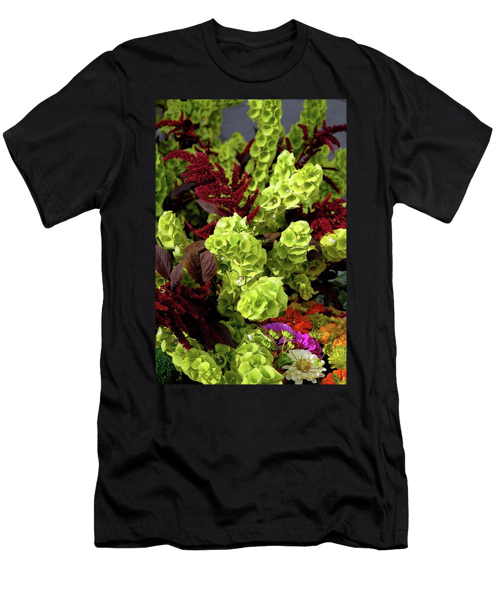 Farmers Market Flowers T-Shirt featuring the photograph Farmers Market Flowers by Craig Perry-Ollila