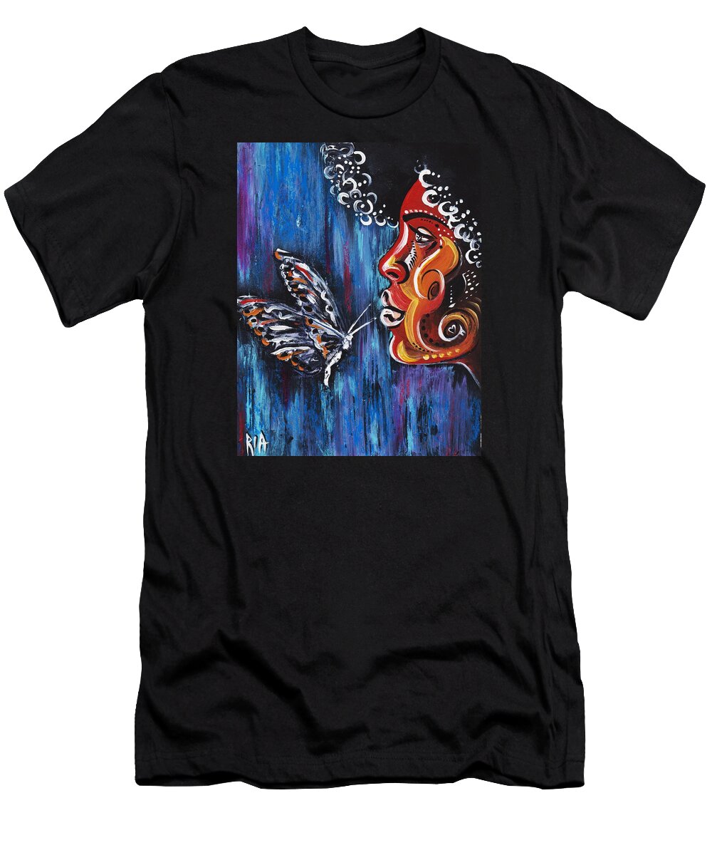 Butterfly T-Shirt featuring the photograph Fascination by Artist RiA