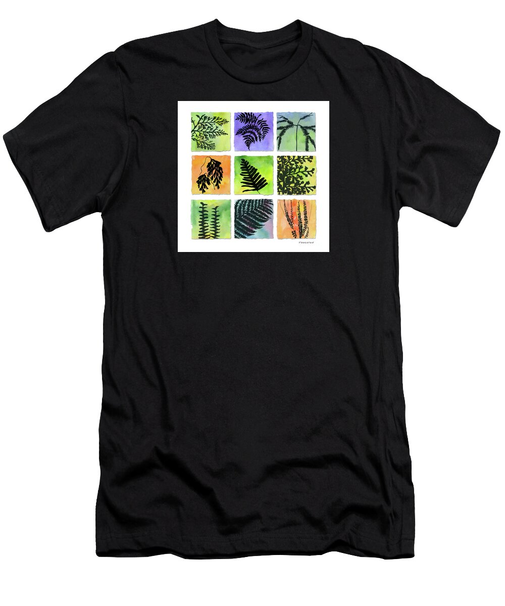 Hawaii T-Shirt featuring the painting Ferns of Hawaii by Diane Thornton