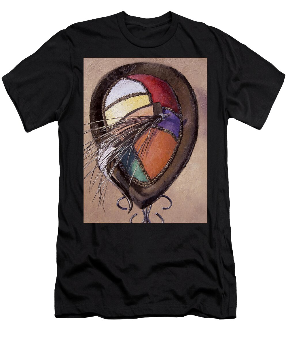 Framed Still Life Prints T-Shirt featuring the painting Festival by L Diane Johnson