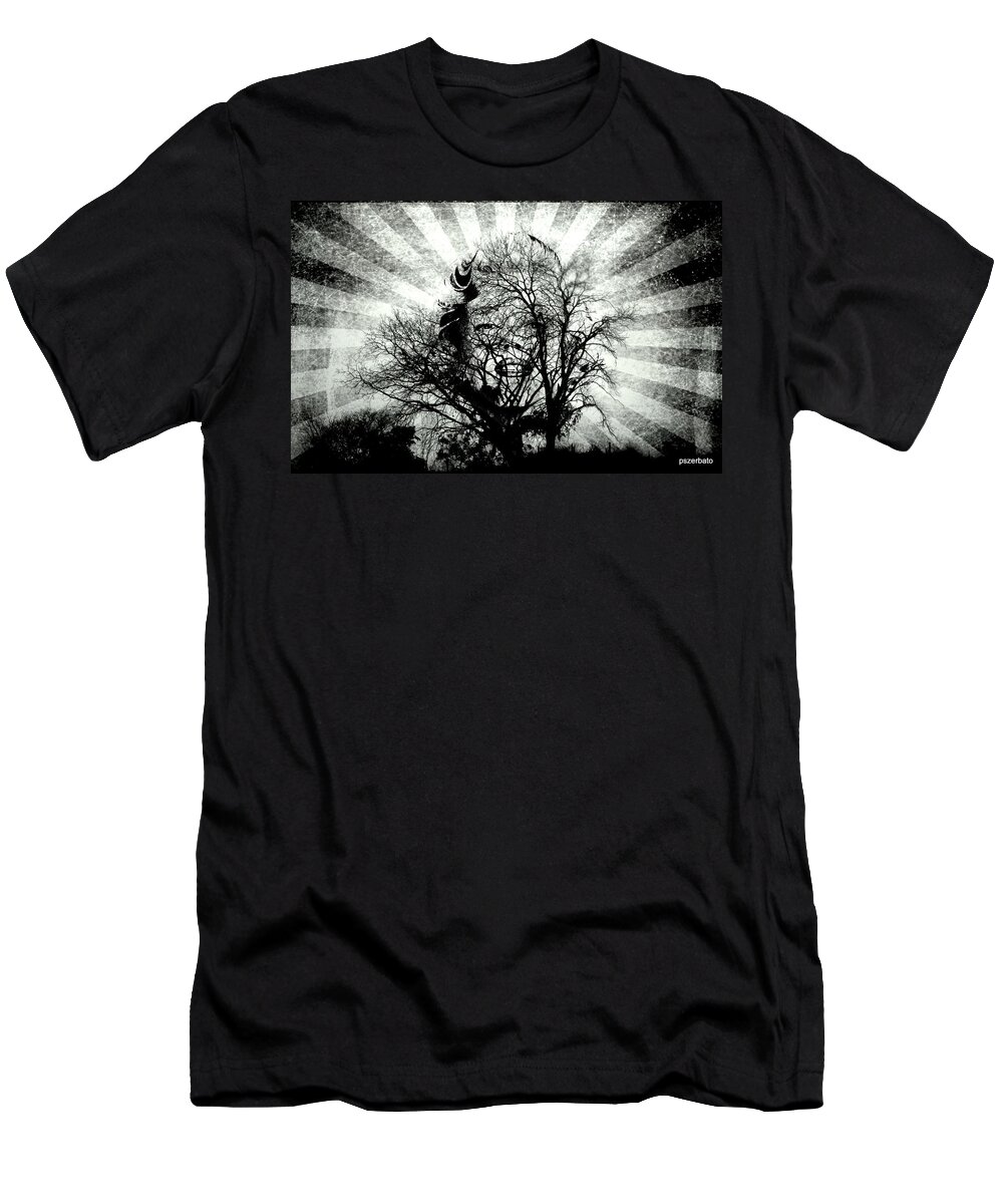 Marilyn Monroe T-Shirt featuring the digital art Fifty Cents For Your Soul by Paulo Zerbato