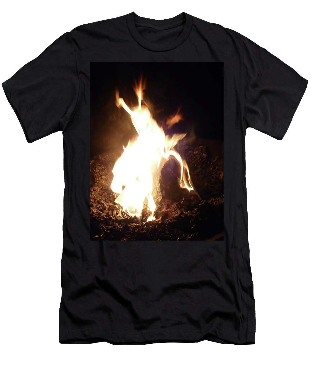 Fire T-Shirt featuring the photograph Fire Creature by 'REA' Gallery
