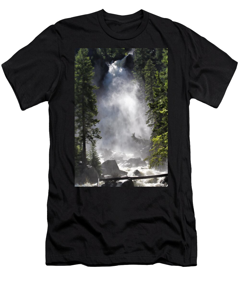 Falls T-Shirt featuring the photograph Fish Creek Falls by Don Schwartz