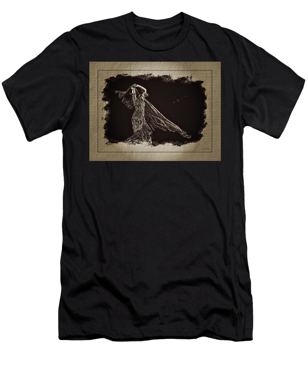 Flamenco T-Shirt featuring the photograph Flamenco #1 by Jean Francois Gil