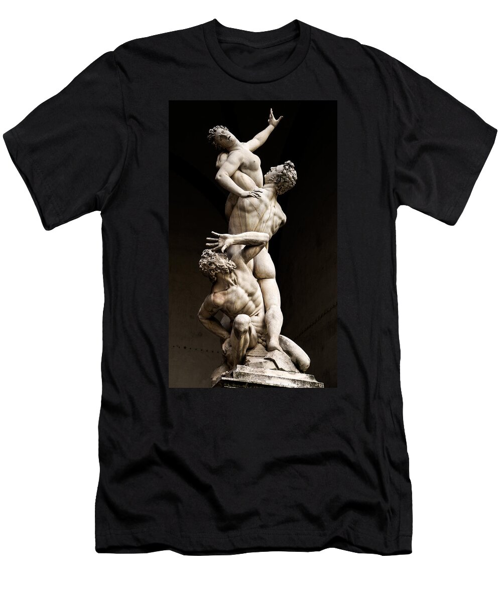 Florence T-Shirt featuring the photograph Florence - rape of the sabine women by Weston Westmoreland