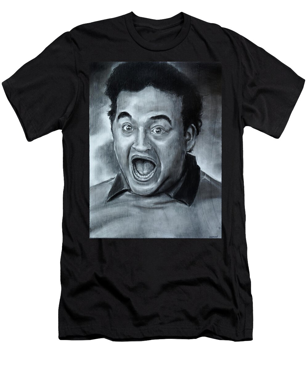 Belushi T-Shirt featuring the drawing Food Fight by William Underwood