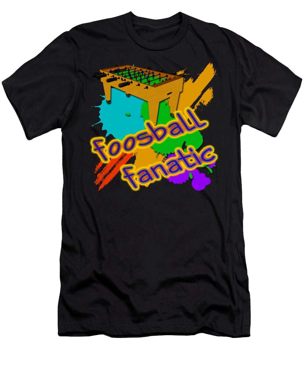 Foosball Fanatic T-Shirt featuring the digital art Foosball Fanatic by David G Paul