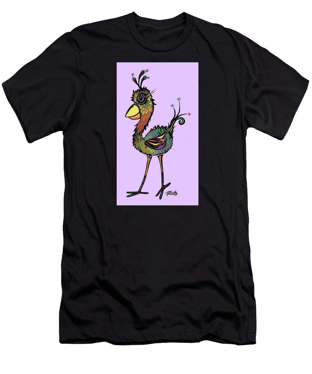 Bird T-Shirt featuring the digital art For the Birds by Tanielle Childers
