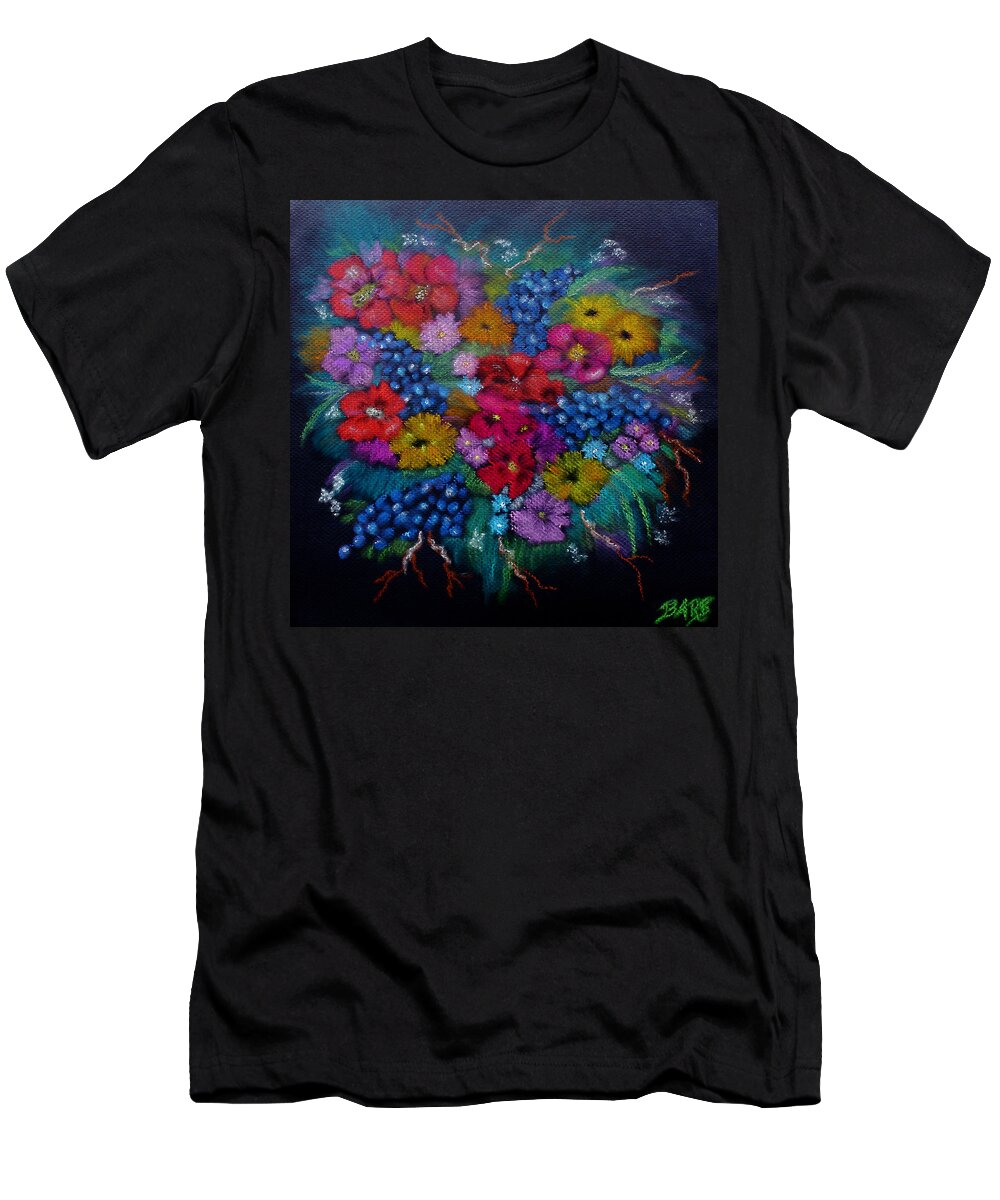 Flowers T-Shirt featuring the painting For You In Love by Barbara Teller