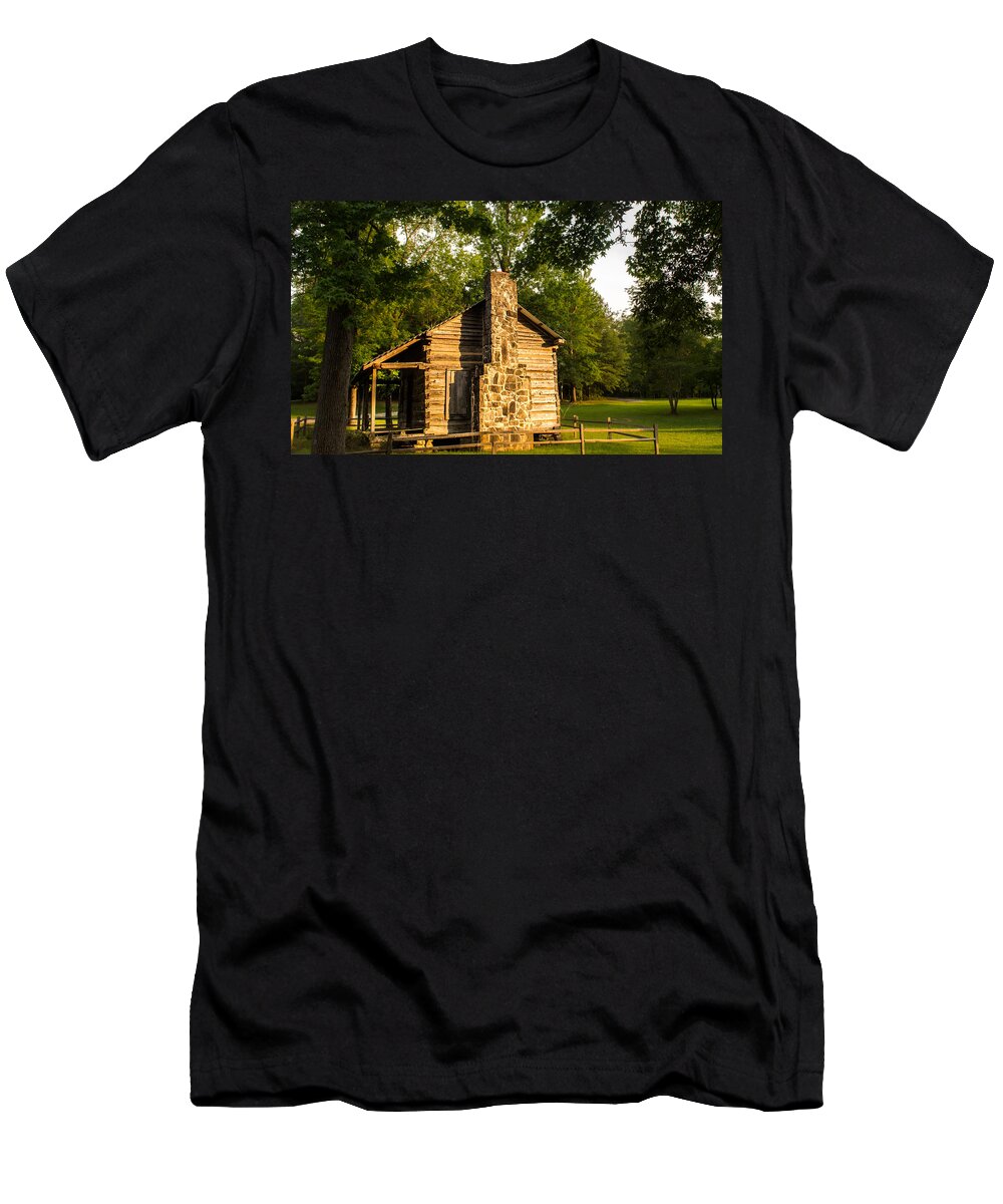 Cabin T-Shirt featuring the photograph Forest Cabin by Parker Cunningham