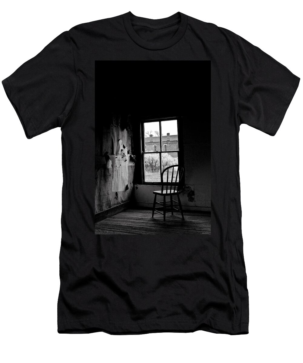 Black And White T-Shirt featuring the photograph Forgotten by Joseph Noonan
