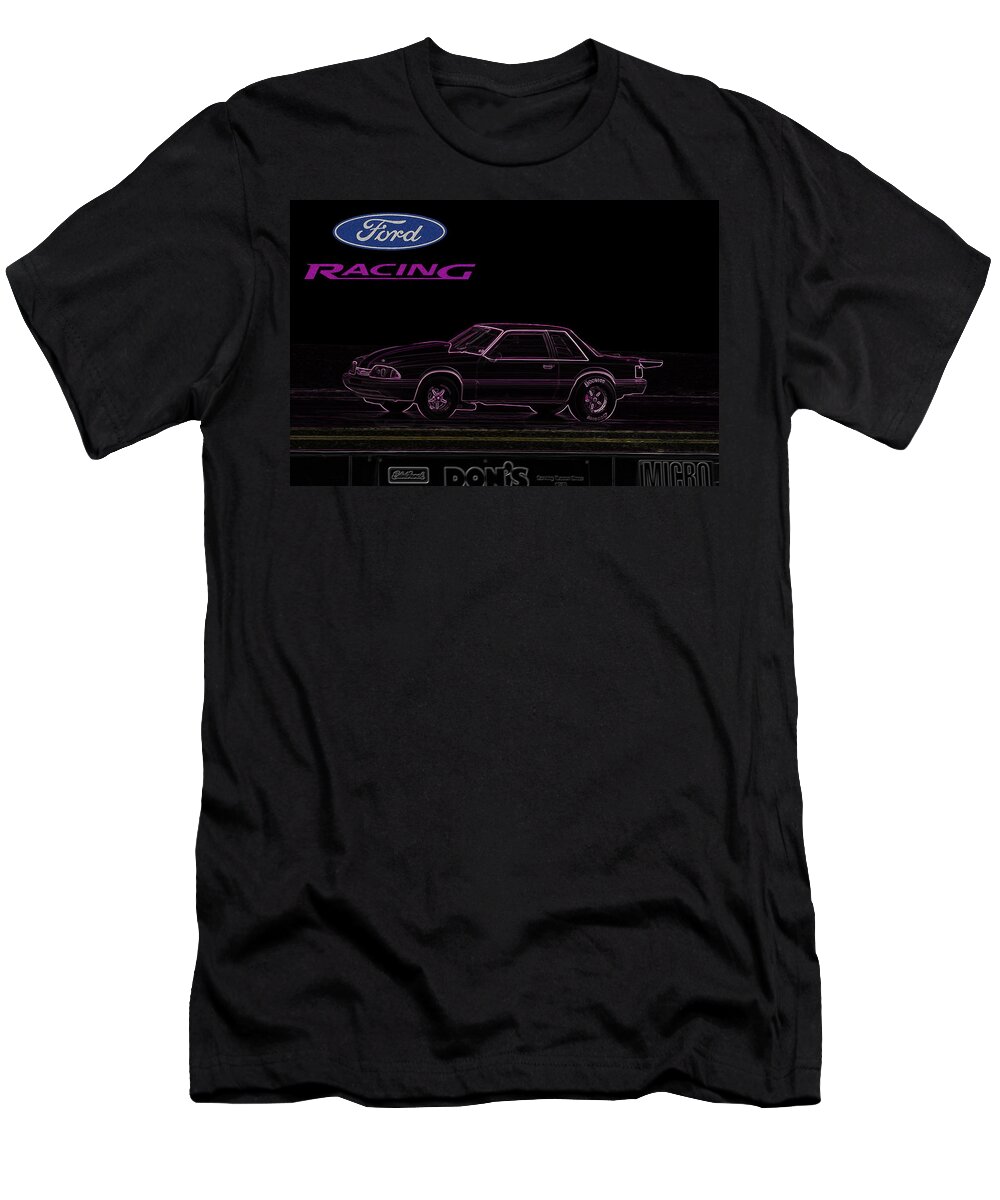 Ford T-Shirt featuring the digital art Fox Body by Darrell Foster